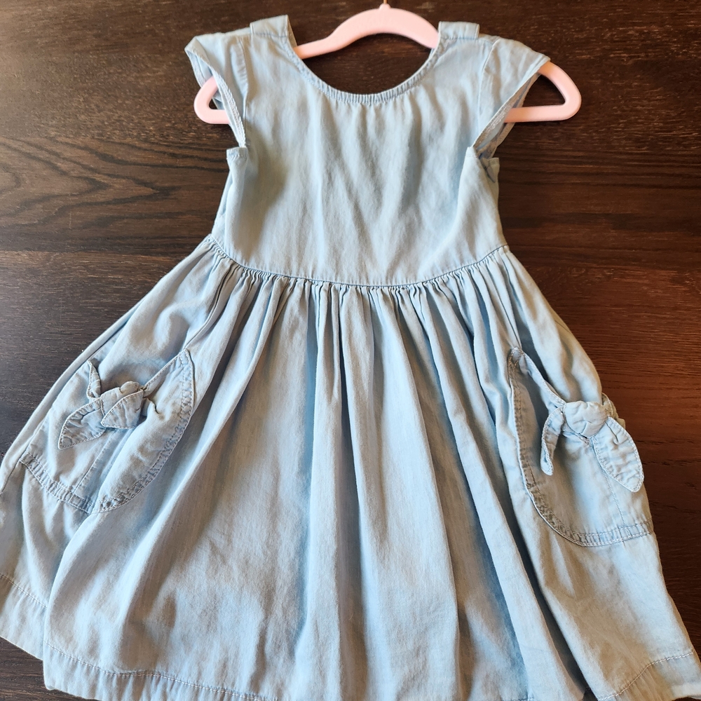 Mayoral Blue Smocked A-Line Sundress